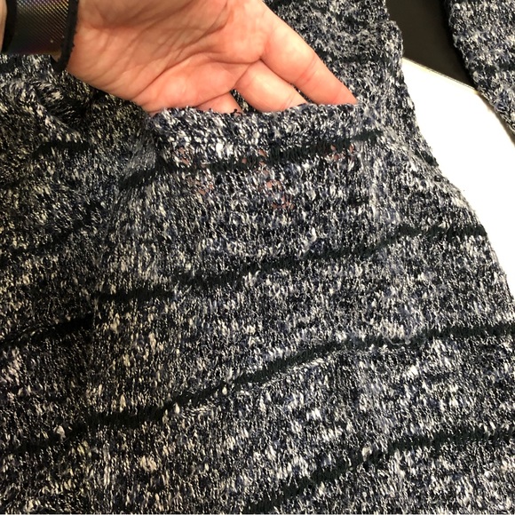 NWOT Splendid Broome Stripe Olivine Long Popcorn Knit Hooded Cardigan Sweater XS - Picture 12 of 12